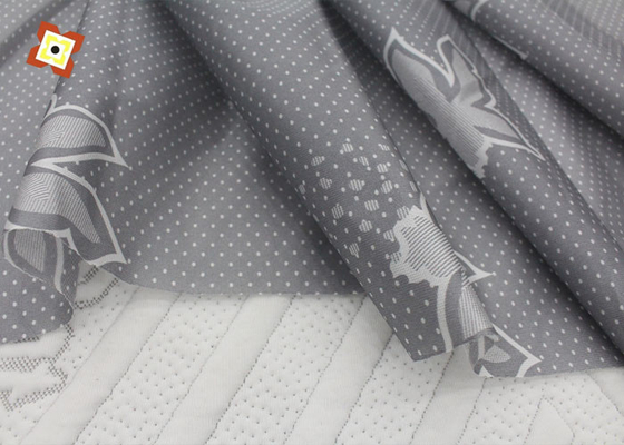 100 % Polyester, 100 g/m², bedruckter Matratzen-Strickstoff