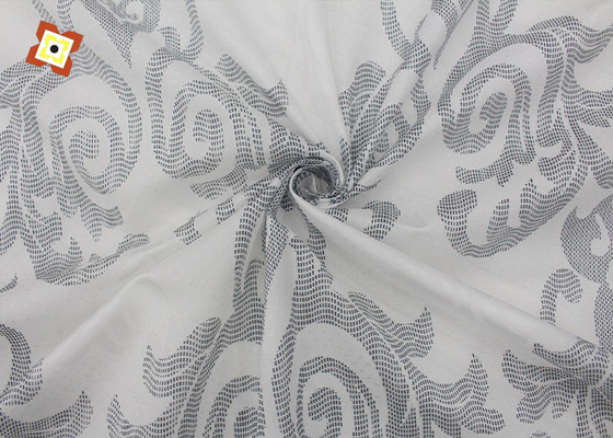 100 % Polyester, 100 g/m², bedruckter Matratzen-Strickstoff