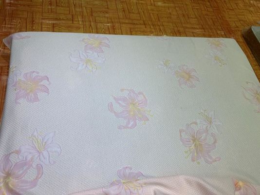 Aufbereitete Gewebe RoHS-Bescheinigung des wasserdichten Jacquardwebstuhl-400gsm strickende