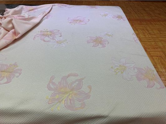 Aufbereitete Gewebe RoHS-Bescheinigung des wasserdichten Jacquardwebstuhl-400gsm strickende