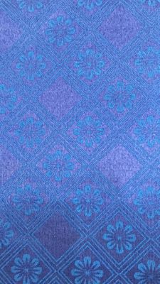 Blaue Matratzen-tickendes Gewebe 2.1m Breiten-80gsm mit Blumen-Muster