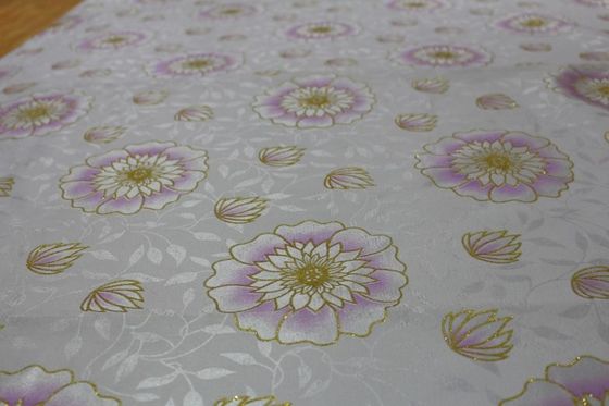 Breathable 5mm Polyester-Satin-Gewebe mit Blumen-Muster-Drucken