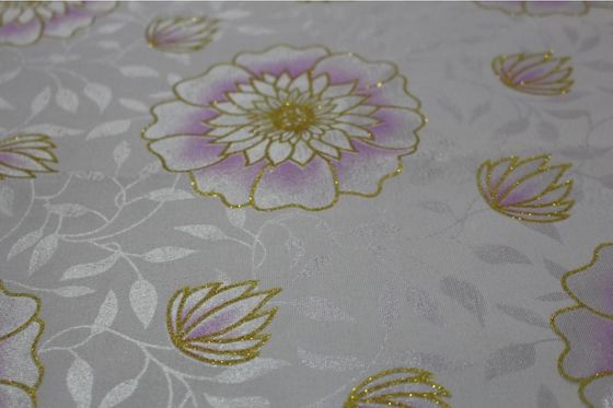 Breathable 5mm Polyester-Satin-Gewebe mit Blumen-Muster-Drucken