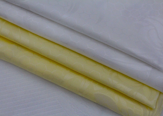 Weißes niedriges Blumengroßhandelsmuster, das Trikot-Polyester-Rohseidegewebe für Matratzenschoner druckt