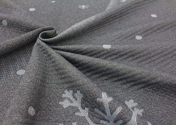 strickte feiner Jacquardwebstuhl 100% des Polyester Matratzengewebe-Schneeflockenmuster