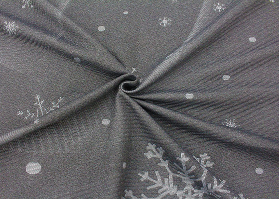 strickte feiner Jacquardwebstuhl 100% des Polyester Matratzengewebe-Schneeflockenmuster
