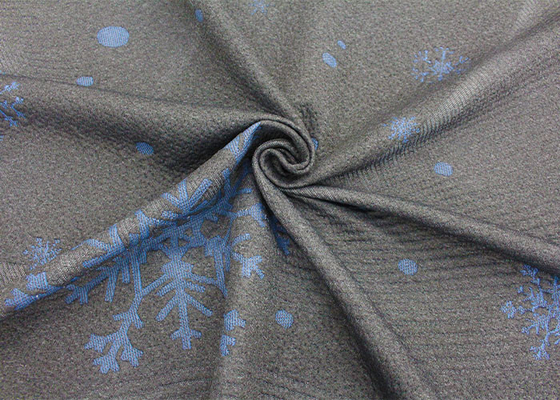 strickte feiner Jacquardwebstuhl 100% des Polyester Matratzengewebe-Schneeflockenmuster