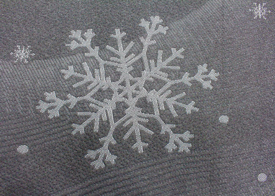 strickte feiner Jacquardwebstuhl 100% des Polyester Matratzengewebe-Schneeflockenmuster