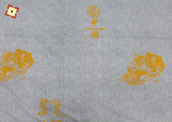 Strickte Polyester-Matratzen-Gewebe-Verzerrung 100% Druckgoldpulver-Stoff